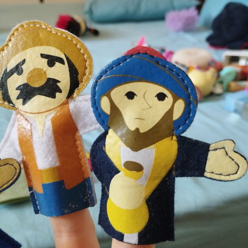 Finger puppets new: Aladdin, Little Red Riding Hood, Ali Baba