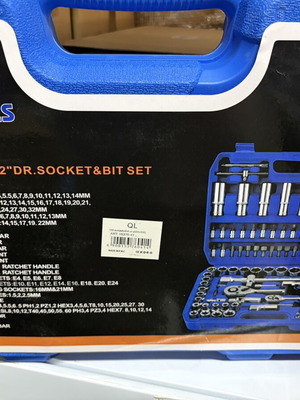 108-Piece Socket and Ratchet Tool Set new, complete kit