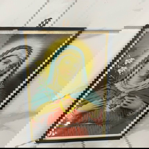 Стара картина икона употребявана, Свети образ на Богородица