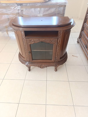 Classic TV Furniture Console used, solid wood, rotating surface