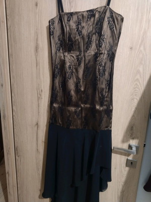 Φόρεμα-τουαλέτα μακριά μεταχειρισμένο, μέγεθος M με L, μαύρο