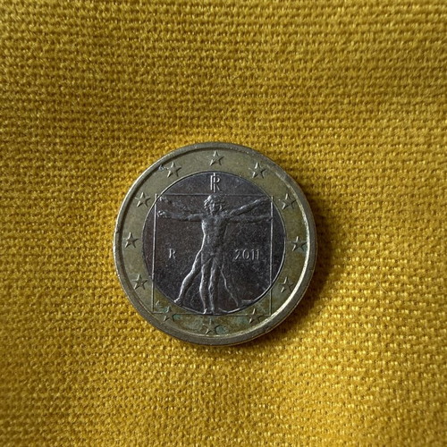 Lot of 1€, 2€ and cent coins for collectors
