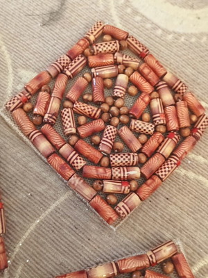 Heat Adhesive Motifs with Beads, Set of 9, New
