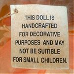  Vintage  Χειροποίητη Κούκλα , Διακόσμηση