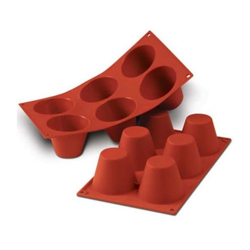 Silikomart Silicone Muffin Mold SF052 New, 6 Cavities