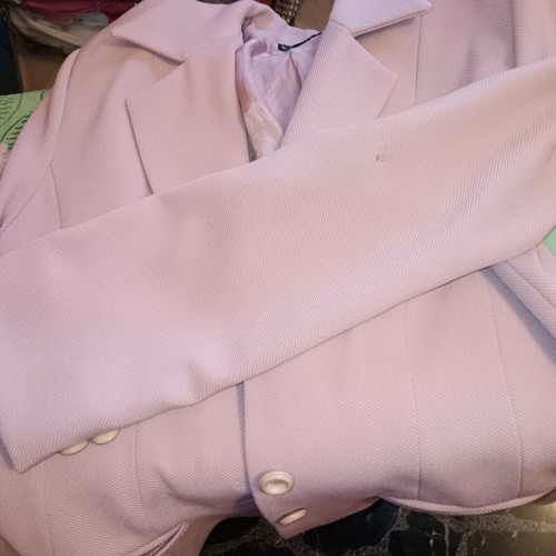 Kanellis Collection soft pink jacket used with wear