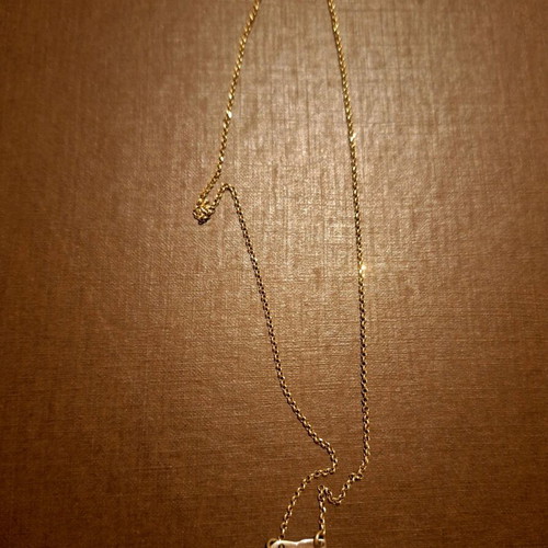 Hermina Athens short necklace like new, gold and silver
