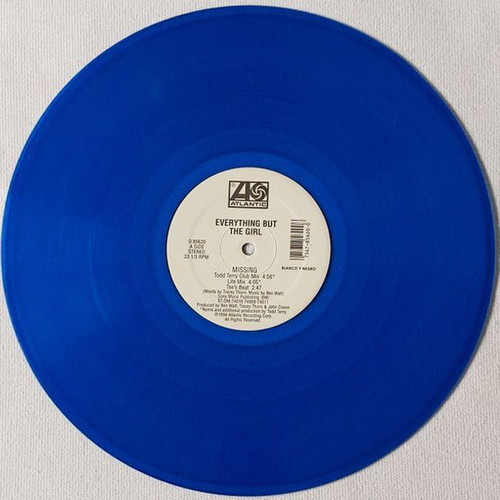 Everything But The Girl Missing blue transparent vinyl new, electronic