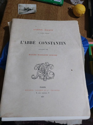 Βιβλίο σπάνιο γαλλικό 1887 μεταχειρισμένο
