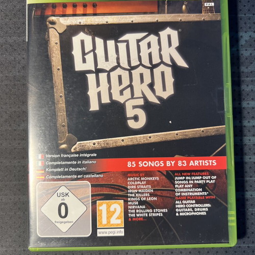Guitar Hero 5 Xbox 360 game used, untested