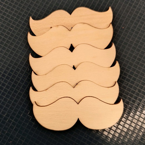Wooden mustaches like new
