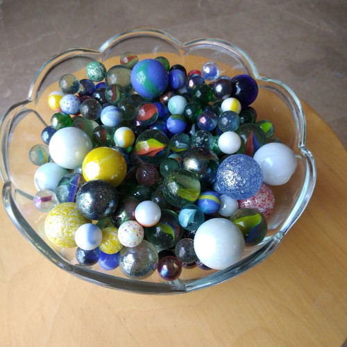 Marbles decorative, like new, various sizes and colors