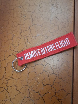 Remove Before Flight Keychain like new