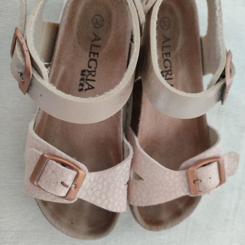 Alegria children's anatomical sandals like new, leather, size 30, copper color