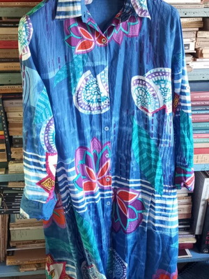 Indian Bazar макси рокля семизие кимоно бохо размер XL/XXL като нова