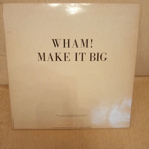 Wham Make It Big vinyl record used, pop