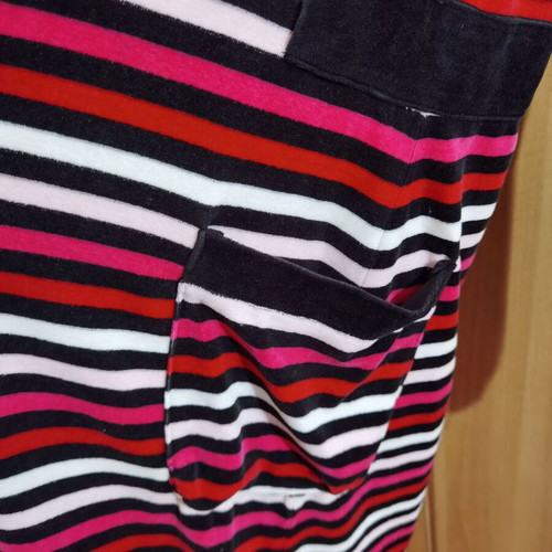 Disney plush striped bathrobe used