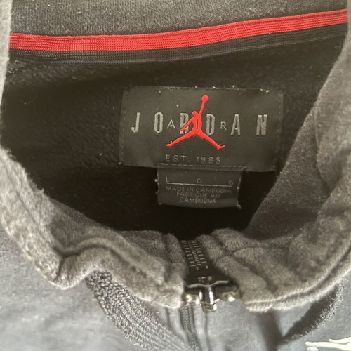Jordan men's zip-up sweatshirt used, dark blue and black