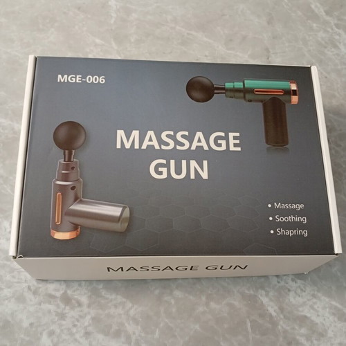 Mini Massage Gun with 5 Speeds, green and rose-gold