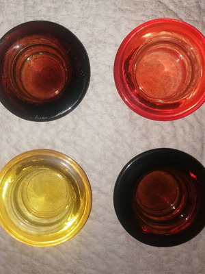Set of 4 Glass Tealight Holders