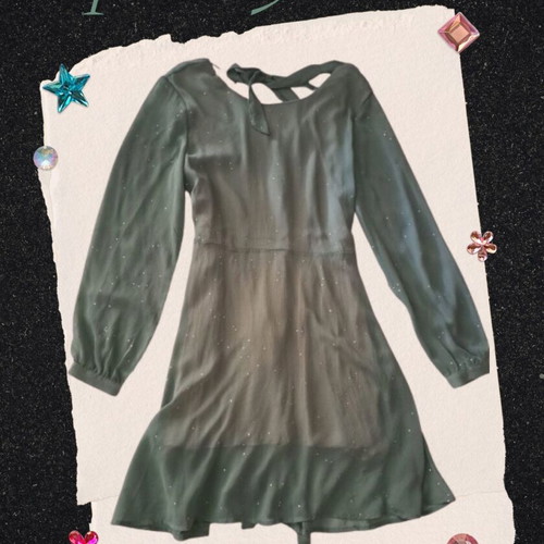 Fairycore dress size M like new, green