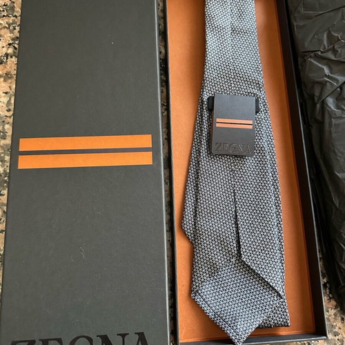 Zegna silk tie new, authentic made in Italy