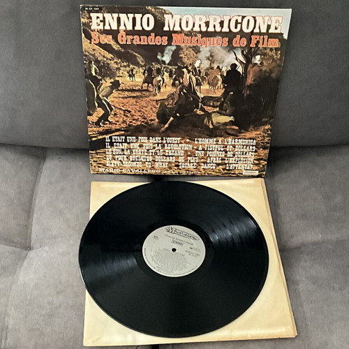 Ennio Morricone Ses Grandes Musiques de Film LP used, western soundtracks