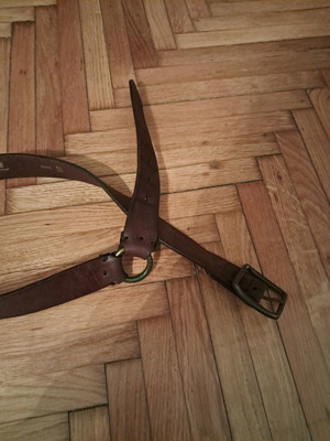 Levi's vintage full grain leather belt like new, brown, size 90