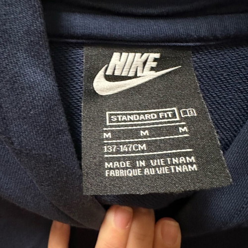 Nike kids hoodie used, medium size, blue