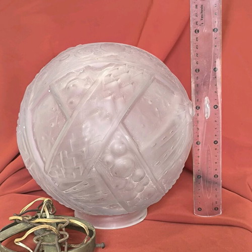 Vintage lamp glass shade used 1930-1950