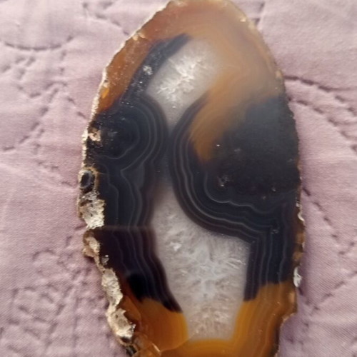 Natural crystal agate semi-precious stone new