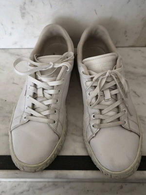 Tommy leather sneakers used, white, size 41