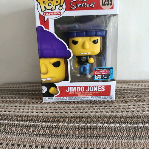 Funko Pop The Simpsons Jimbo Jones new with gift protector