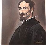  Αυτοπροσωπογραφία Βελάσκεθ, πίνακας Ζωγραφικής με ακριλικά χρώματα σε καμβά