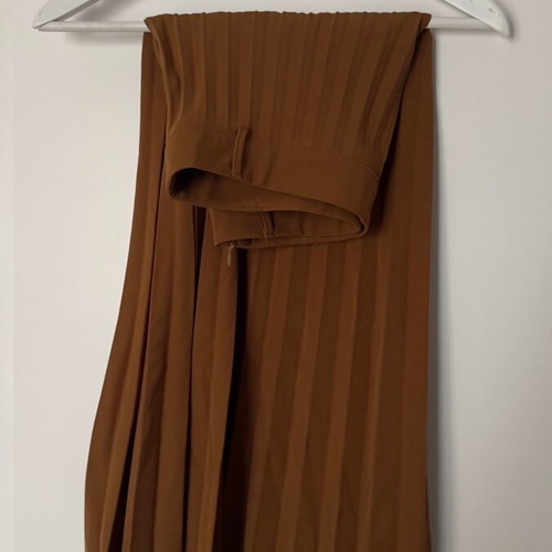 Midi pleated skirt Thesis size S like new brown orange