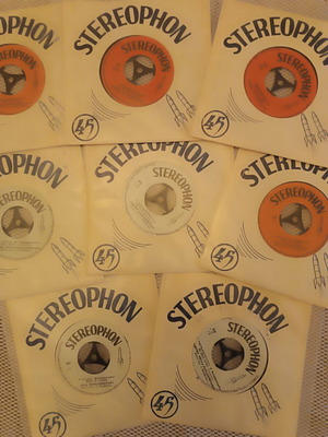 Vinyl records like new pack of 8 small STEREOPHON discs laiko
