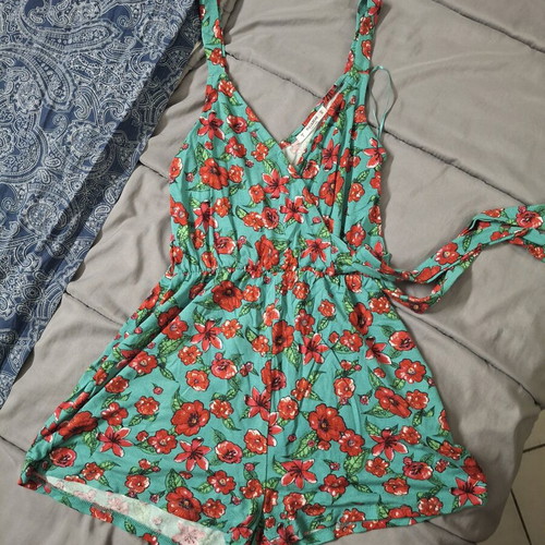 Pull & Bear floral romper, small