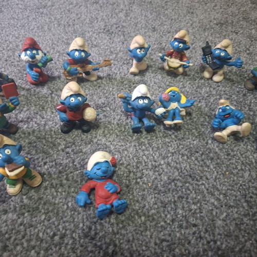 Smurfs figures like new, set of 22 pieces