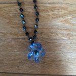 Vogline Paris necklace with crystals like new, blue