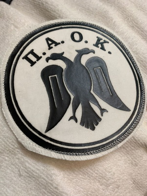 ΠΑΟΚ ραμμένο σήμα 80s