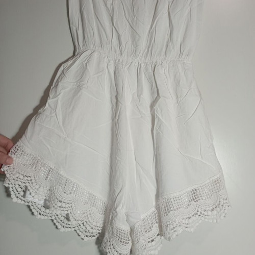 BSB Strapless Salopette white, like new, lined