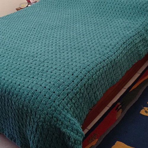 Handmade Alize Puffy double blanket made to order, hypoallergenic