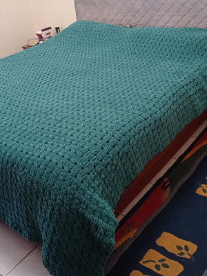 Handmade Alize Puffy double blanket made to order, hypoallergenic