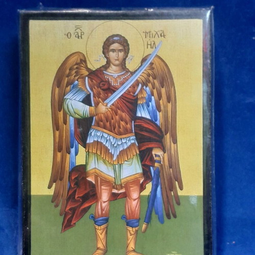 Saint Michael icon new, size 7x10
