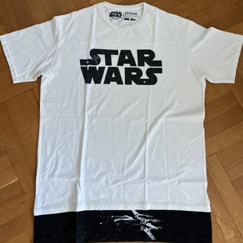 StarWars White T-shirt L Pull & Bear new, unisex