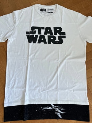 StarWars White T-shirt L Pull & Bear new, unisex
