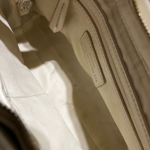 Valentino bag used, white, with two straps for crossbody and shoulder
