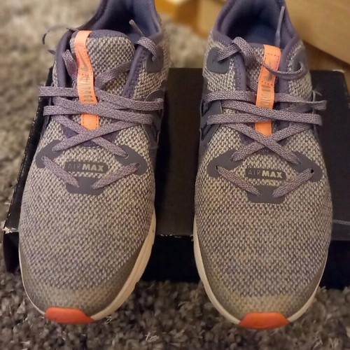 Nike Air Max women's 36.5 like new, gray orange athletic shoes