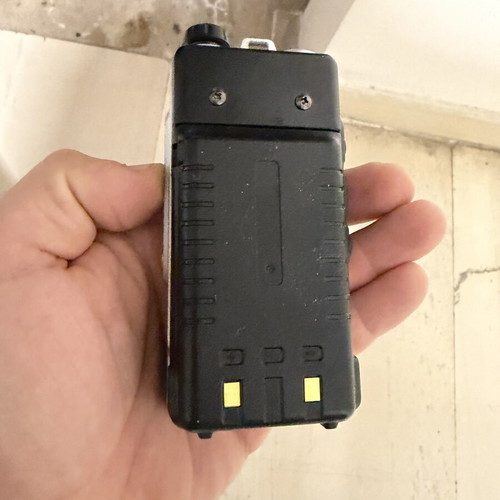 Baofeng BF-UVB2 Plus wireless communication device used