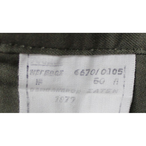 Officer Pants Greek Army 1977 Olive New